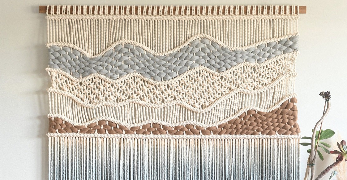 Pared de macramé