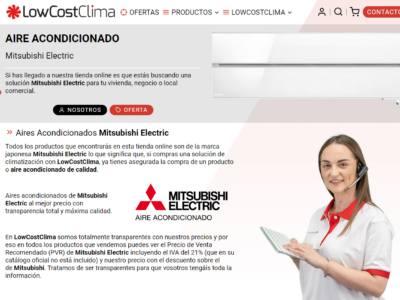 LowCostClima renueva su web y lanza descuentos por Black Friday